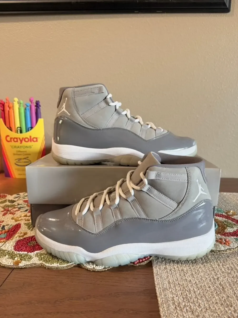 Jordan 11 Retro Cool Grey 2021 White Medium Cement Tokyo Suede CT8012 005
